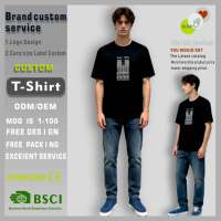 Camiseta de Hombre de Primera Calidad para Exportación, Algodón, Poliéster, Fibra de Lyocell, OEM, Manga Corta, Transpirable, Lisa, Tejida, Cuello Redondo, Serigrafiada