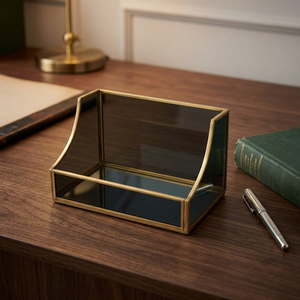 Artisan Design ORG212 Jewelry Organizer <b>with</b> Brass & Glass/Mirror for <b>Storage</b> Showcase Supplier From Uttar Pradesh India - Product Image 1