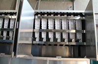 Machine à glaçons industrielle de 5 tonnes/jour avec dégivrage à gaz chaud, machine à glaçons automatique entièrement en acier inoxydable pour les entreprises de boissons