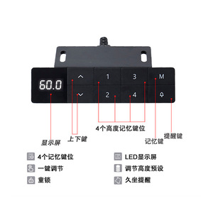 Dual Motor Smart Electric <b>Height</b> <b>Adjustable</b> Desk Frame With Memory Control And Led Display For Home Office Use - Product Image 1