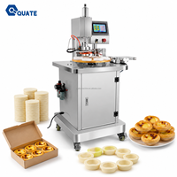 Équipement de boulangerie entièrement automatique en acier inoxydable pour l'alimentation de la pâte, machine automatique de pressage de coques de tartelettes aux œufs pour boulangerie commerciale