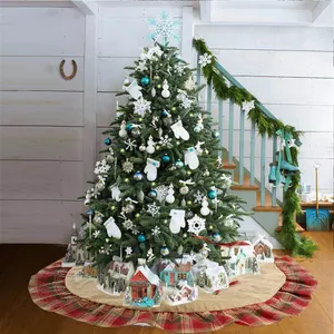 Saia de árvore de natal, saia de árvore de natal 120cm, decoração caseira, material de natal