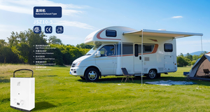 Chauffe-eau portable au gaz 6L Caleón pour camping-car, extérieur, type échappement naturel, échangeur de chaleur domestique en cuivre - Product Image 6
