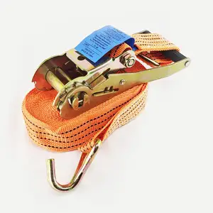 Polyester ratchet tie down 50mm 5 Ton*5M Safety Lashing Belt