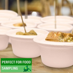 Bagazo de fibra de caña de azúcar, recipiente pequeño a prueba de fugas, taza para condimentos de salsa, 2oz, 100% - Product Image 2