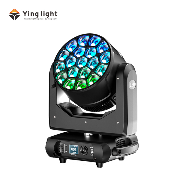 Bee Eyes 19*15W RGBW 4in1 LED Wash Moving Head Stage Lights High Power for Professional Performances