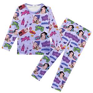 ชุดนอนฤดูร้อนใหม่ เนื้อผ้านุ่ม ระบายอากาศดี ลายการ์ตูน ชุดนอน K-POP Witch Hunt Team พิมพ์ลายดิจิทัล ชุดลำลองใส่สบายๆ อยู่บ้าน - Product Image 2