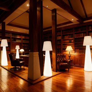 Moderna plastica RGB pavimento in piedi lampada a <span class=keywords><strong>LED</strong></span> da esterno impermeabile da giardino <span class=keywords><strong>con</strong></span> <span class=keywords><strong>telecomando</strong></span> di nuova concezione di lusso solare - Product Image 2