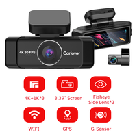 Caméra embarquée 5G WiFi IPS 4 canaux 4K UHD avec vision nocturne, capteur G, enregistrement en boucle 4K, garantie 1 an