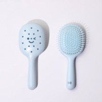 Peigne à trous Rowsenhoo, peut être personnalisé avec n'importe quelle combinaison, brosse à cheveux massante pour le cuir chevelu avec grattoir de nettoyage au fond, avec 4 accessoires