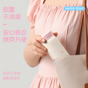 Gobelet à eau portable mini mignon haut de gamme en acier inoxydable pour hommes et femmes étudiants Design de rouge à lèvres tendance - Product Image 3