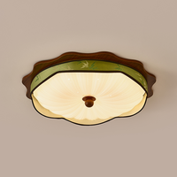 Nouvelle Plafonnier Rond 2025, Luminaire Moderne en Bois de Noyer de Luxe pour Salon et Chambre à Coucher