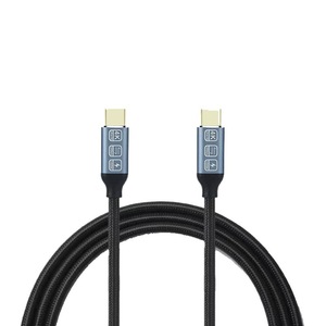 Type C To Type C Data <b>Cable</b> 2M Nylon Braided 4K Video Support Fast Charging Universal For Mobile Phone - Product Image 1