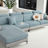 Housses de coussin unies personnalisables pour canapé sectionnel, design européen, décoration intérieure, coussin de siège lavable 100% polyester