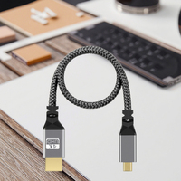 0,3 M-7,5 M 4K 60Hz 3D para HDMI 48Gbps Nylon 2,1 HDR Cable para Laptop Macbook Desktop HDTV Proyector PVC Jacket 5mm Outer Home