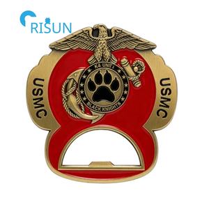 Porte-bouteille personnalisé avec médaille de service militaire USMC, mascotte du Corps des Marines, commémorative, pièce de monnaie personnalisée, pièce de monnaie de dé<span class=keywords><strong>fi</strong></span> USMC - Product Image 3