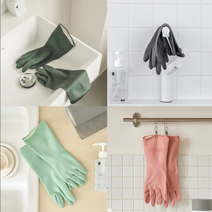 Gants de vaisselle ménagers durables imperméables en <span class=keywords><strong>latex</strong></span> Gants en caoutchouc antidérapants d'épaisseur moyenne pour le <span class=keywords><strong>contact</strong></span> <span class=keywords><strong>alimentaire</strong></span> - Product Image 1
