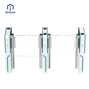 Torniquete de Velocidad con Reconocimiento Facial, Código QR y Tarjeta RFID, Barrera Abatible de Acero Inoxidable 304 para Oficinas, Edificios y Vestíbulos de <span class=keywords><strong>Metro</strong></span> - Product Image 3