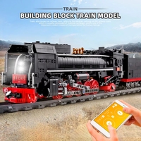 Mould King 12003CX technologie ferroviaire de haute technologie, blocs de Construction de voitures de Train étendu, blocs de Construction de voitures de Train, blocs de jouets de Construction