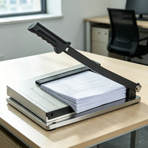 Coupe-papier robuste 8014, capacité de 12 feuilles, coupe-papier de bureau pour les cabinets d'avocats, utilisation en entreprise, fonctionnement manuel - Product Image 1