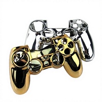 Coque de protection ABS étanche antidérapante couleur argent pour manettes P4, boîtier rigide pour manette de jeu