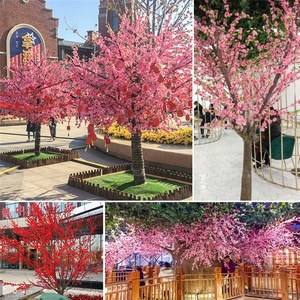 Barato al por mayor de melocotón BlossomTree ramas <span class=keywords><strong>flor</strong></span> de cerezo Artificial para la decoración del jardín al aire libre - Product Image 3