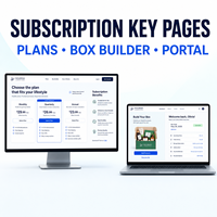 Diseño y Desarrollo de Sitios Web de Comercio Electrónico con Suscripciones Personalizadas, Selección de Planes, Facturación Recurrente y Personalización de Cajas