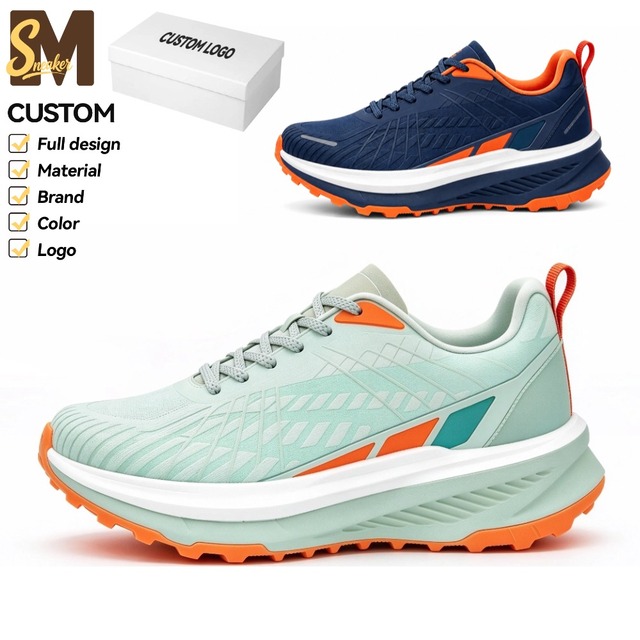 MS Breathable Knit Upper Running Shoes Unisex Shock-absorbing Outdoor Training Footwear Athletic Sports Shoes Summer/Spring