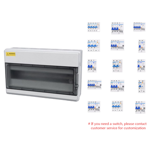 18 Way Custom HV Series IP65 Waterproof Distribution <b>Box</b> 4 to 36 Way Electrical Enclosure OEM Support Distribution <b>box</b> - Product Image 1