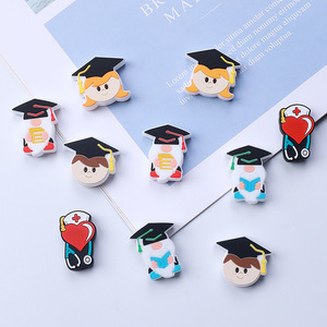 Großhandel beliebte Graduation Theme Serie Silikons tifte Focal Beads Charms Topper - Product Image 3