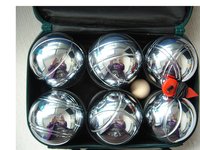 YumuQ 73MM 32MM Metal 4 Team Bocce Ball Set Bocce French Jeu De Boules De Pétanque avec étui de transport