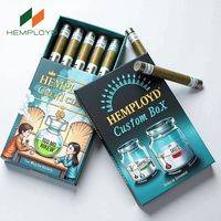 Personnalisation nouvelle boîte d'emballage coulissante en papier résistant aux enfants boîte d'emballage pré-rouleau de papier pour cigarettes à l'épreuve des enfants