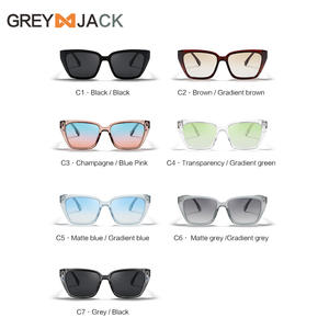 Lunettes de soleil Greyjack unisexes, monture large, polarisées, verres TAC UV400, branches en PC, protection solaire tendance pour l'extérieur, la conduite et le cyclisme - Product Image 5