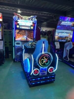 Machine de jeu d'arcade de course automobile à monnayeur, simulateur de course automobile, machine de jeu d'arcade de conduite, garantie 1 an