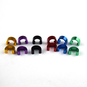 Sun Yat-sen University C Type Aluminum Alloy Cable Clip For <b>Bicycle</b> <b>Frame</b> Hose Fixing U Shape Wire Holder Multi Color - Product Image 1