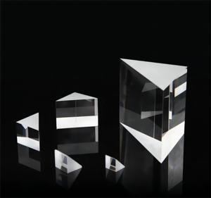 Prisma Triangular de Vidro Óptico de Ângulo Reto 10*10*10mm, Prisma de Ângulo Reto de Tamanho Pequeno - Product Image 1