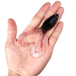 Leurre souple flottant double queue en forme de grenouille 11 cm / <span class=keywords><strong>16</strong></span> g ; Ensemble de leurres souples en acier inoxydable pour la pêche au black-bass en fosse noire - Product Image 4
