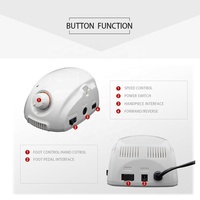 Nouvelle perceuse à ongles portable coréenne Micromotor BT SDE-H200 35000 tr/min pour pédicure, élimination des callosités et manucure en salon