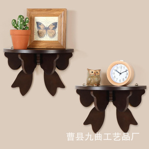 <b>Wall</b> <b>Mounted</b> Wooden <b>Shelf</b> Irregular Shape Multi-purpose Storage Living Room Display Rack Jq1211 - Product Image 1