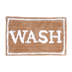 Designer Custom WASH Assurance Pure Cotton Eco-Friendly Floral Pattern American Style Tufted <b>Bath</b> Mats Durable Floor Mat - Product Image 1