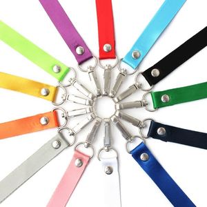 Wholesale Custom No logo Sublimation Polyester Roll Blank Plain White Lanyards in Bulk - Product Image 4