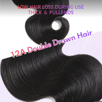 Harga Terbaik 12A Indian Virgin Boho Braids Double Drawn Raw Human Hair 100% Rambut Asli Manusia 14-24 Inci