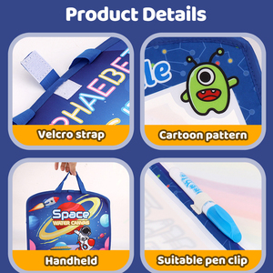 Sac de voyage éducatif portable Aqua <span class=keywords><strong>Magic</strong></span> Water Doodle Drawing avec tapis et stylos magiques pour enfants - Product Image 2
