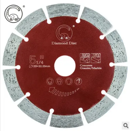 Versatile wall grooving machine accessory saw blade for brick and granite marble