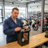 Batterie de moto électrique et de vélo électrique 48V-72V 3000W-5000W à semi-conducteurs LiNiMnCoO2 avec 2000 cycles de charge