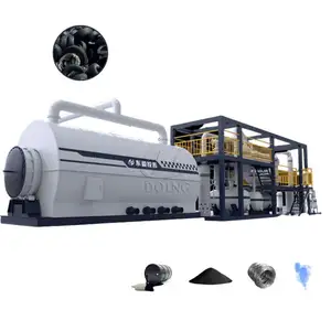 Máquina de reciclagem de borracha para planta de pirólise de resíduos de pneus semicontínua automática Doing Group