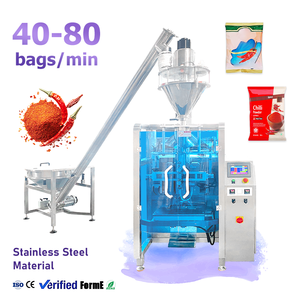 Fabricant de machine d'emballage automatique de poudre de chili et d'épices en acier inoxydable 304 de 400 g - Product Image 1
