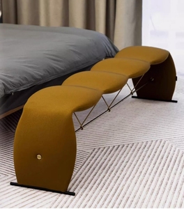 Bancs pouf en tissu <span class=keywords><strong>de</strong></span> Style moderne nordique velours <span class=keywords><strong>rose</strong></span> <span class=keywords><strong>banc</strong></span> <span class=keywords><strong>de</strong></span> <span class=keywords><strong>lit</strong></span> <span class=keywords><strong>de</strong></span> chambre à coucher d'intérieur meilleur vendeur pour la maison meubles <span class=keywords><strong>de</strong></span> salon - Product Image 2