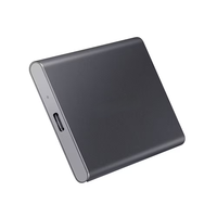 قرص صلب خارجي محمول T7 بسعة 1 تيرابايت، USB 3.2 الجيل الثاني، لون رمادي، جديد للابتوب MU PC1T0T AM