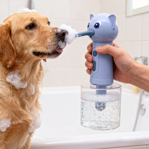 เครื่องทำฟองสบู่ไฟฟ้าสำหรับสัตว์เลี้ยง สำหรับอาบน้ำ อุปกรณ์ทำความสะอาดสุนัขและแมว เครื่องทำฟองแชมพู - Product Image 1